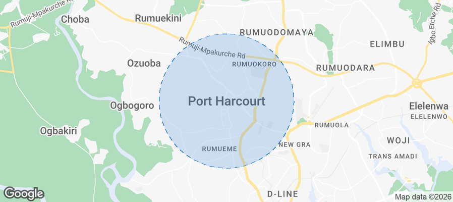 Port Harcourt Airbnb map